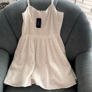 Cute white eyelet dress.